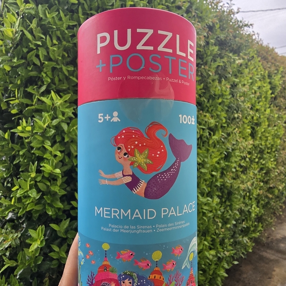 NWT Mermaid Palace 100 Piece Puzzle And Poster - Picture 4 of 6